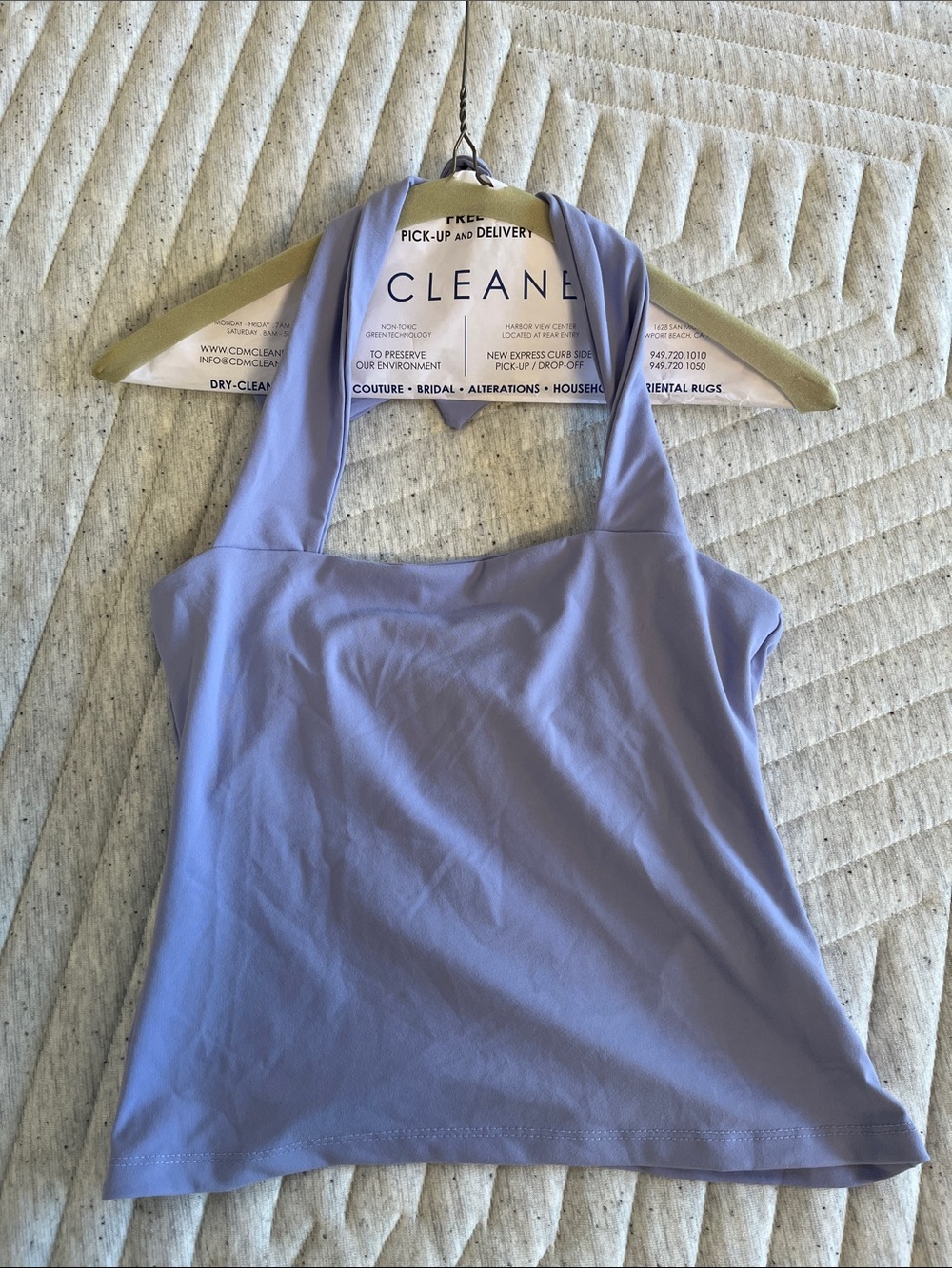 Susana Monaco Lavender Halter Tank Top